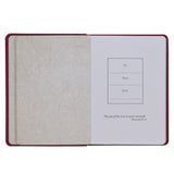 Trust in the LORD Golden Leaf Burgundy Faux Leather Handy-size Journal