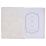 Done in Love Pink Floral Classic Journal with Elastic Closure and Pen Holder