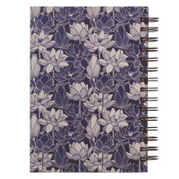 Trust in the Lord Journal Wirebound Navy Floral