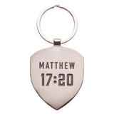 Faith - Matthew 17:20 Metal Keyring