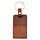 I Know the Plans Brown Faux Leather Keyring - Jeremiah 29:11