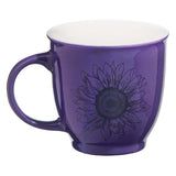 She is Clothed with Strength & Dignity Purple Ceramic Mug - Proverbs 31 verse25