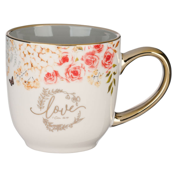 Love Floral Ceramic Mug