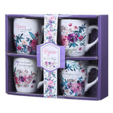 Rejoice Four Piece Ceramic Coffee Mug Set