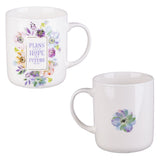 Plans Four Piece Inspirational Floral Mug Set