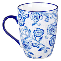 Believe, Hope, Pray & Love Ceramic Mug Set in Blue