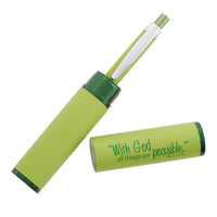 All Things Possible, Green - Matthew 19:26 Gift Pen in Case