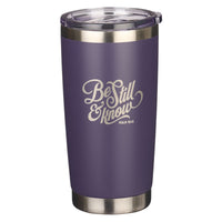 Be Still Purple Stainless Steel Mug