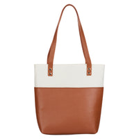 Strength & Dignity Two-tone Toffee and Cream Bible Tote Bag